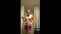 Nerdy teen videos herself stripping and masturbating