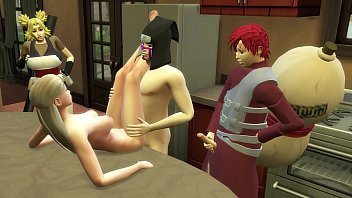Gaara se Folla a su Hermanastra Temari En la Cocina Sexo en Grupo Naruto Hentai
