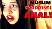 Árabe mujer anal castigado
