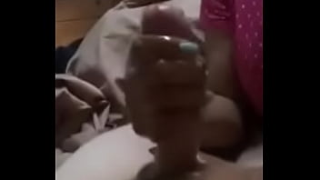 mother makes a handjob to her son before going to s.
