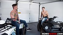 Hot gay step-brothers bareback anal