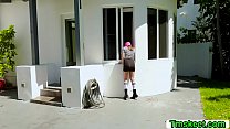 Petite Teen Ava Eden gets fuck by her neighbors bigcock