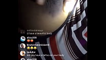 Big breast on instagram live touching her nipples