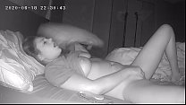 Busty Teen Daughter Struggles to Cum Before Bed HIDDEN CAM
