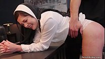 Priest fucks young nun and her stepmom 5 min
