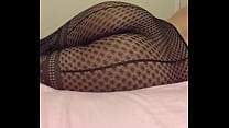 Nafida bunda de bolha sexy em sua lingerie arrastão