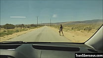 Autostoppista transessuale scopata nel culo