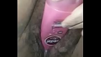 My slutty gets a shampoo up her pussy