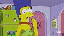 Marge Simpson fickt mit Flandern, während niemand zu Hause ist
