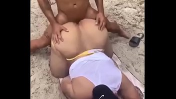 Fucking passive super ass on the beach