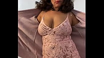 Anna Maria Mature Latina new sexy pink lingerie