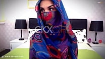 Muslim Hijabi Arabian Girls na webcam de meia-calça e leggings | CKXGirl | CokeGirlx
