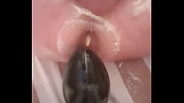 I push a creamy thick buttplug out of my ass
