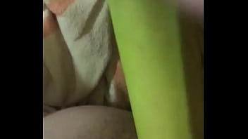 Manuela Hyskollari Inserting Bananas In Pussy