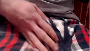 young naughty rubbing his dick in shorts horny hearing me moan and talk bitching to him