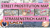 カーン、フランス、セックスマップ、路上売春マップ、マッサージパーラー、売春宿、娼婦、エスコート、コールガール、売春宿、フリーランサー、ストリートワーカー、売春宿