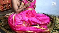 Секс с индийской домохозяйкой в розовом сари