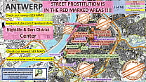 Amberes, Bélgica, Mapa de sexo, Mapa de prostitución callejera, Adolescente, Burdeles, Putas, Escort, Trío, Freelancer, Prostitutas