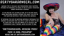 Dirtygardengirl mexicana buceta foda e prolapso anal