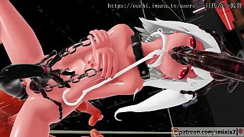 HENTAI INSECT HARD MMD 3D WHITE HAIR GIRL COLOR EDIT SMIXIX（1/7）️