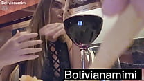 Romantic dinner in sao paulo with the winner of the draw... full video on my YouTube channel mimi boliviana ... bitching after dinner on  bolivianamimi