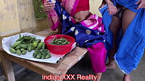 Gemüse verkaufende Stiefschwester und Bruder ficken mit klarer Hindi-Stimme
