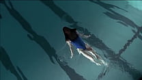 Maillot de bain sexy fille natation (grand écran)