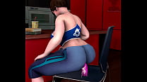 Mei sitting on a dildo and chilling (slideshow with sound)