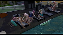 A festa na piscina do Boruto Cap 4 termina em uma grande orgia o pervertido sábio fode a hinata do jeito que gosta de dar o cuzinho dela com tanta que ela chora como uma puta