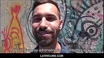 LatinCums.com - Joven amateur heterosexual latino con frenillos follado por dinero en efectivo POV