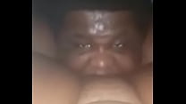 Ebony slut get pussy ate by black bull