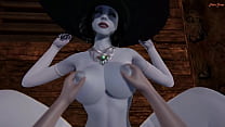 POV fickt die heiße Vampir-Milf Lady Dimitrescu in einem Sex-Verlies. Resident Evil Village 3D Hentai.
