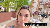 Buongiorno Cartagena ... camminando senza biancheria intima e masturbandosi per l'hotel Video completo su bolivianamimi.tv