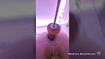 Getting machine fucked by the Beastli dildo whilst in Chastity