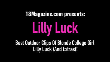 Best Outdoor Clips Of Blonde Girl Lilly Luck (And Extras)!