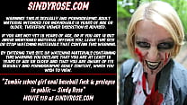 Zombie girl anal baseball fuck & prolapsus en public - Sindy Rose