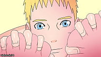 Naruto joue avec les seins de Saber et la baise