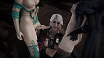The Witcher Triple Futanari - Ciri a des relations sexuelles avec Triss et Yennefer