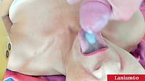 Mamie deepthroat baise sperme dans la bouche