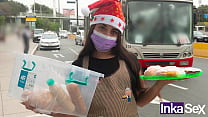 On the eve of Christmas, Latina streetwalker gets her piece of meat