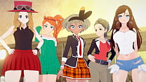 Into the Pokemon Verse Vol 2 - Fiesta sexual con 5 Poke Girls (Serena Sonia Hilda Bea y Alexa)
