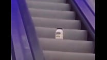 Mayonaise on an escalator but it's berserk