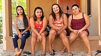 Upskirts de tres guarras salvadoreñas mostrando sus bragas