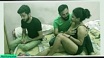 ¡¡¡Hermano indio compartió a su novia caliente con un chico virgen y follando juntos !!! con audio hindi claro