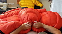 Humping North Face Inferno -40 And Covering In Cum