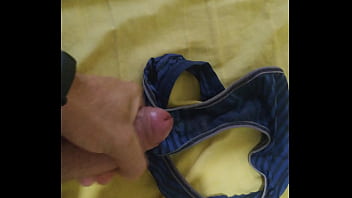 I came in my wife's used panties