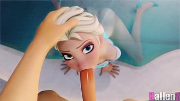 Frozen - Elsa recibe una mamada