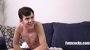 step Dad and step son fuck while step mom is in the shower