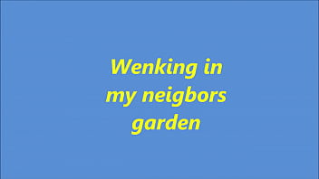 wenking in my neigbors garden