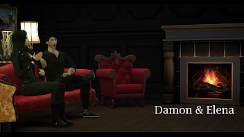 Damon & Elena gaben ihren Gefühlen nach - 3D-Hentai